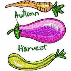 Vegetable Embroidery Design 7 Vegetable Embroidery Design 7